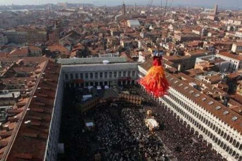 Venice carnival – The flight of the Angel